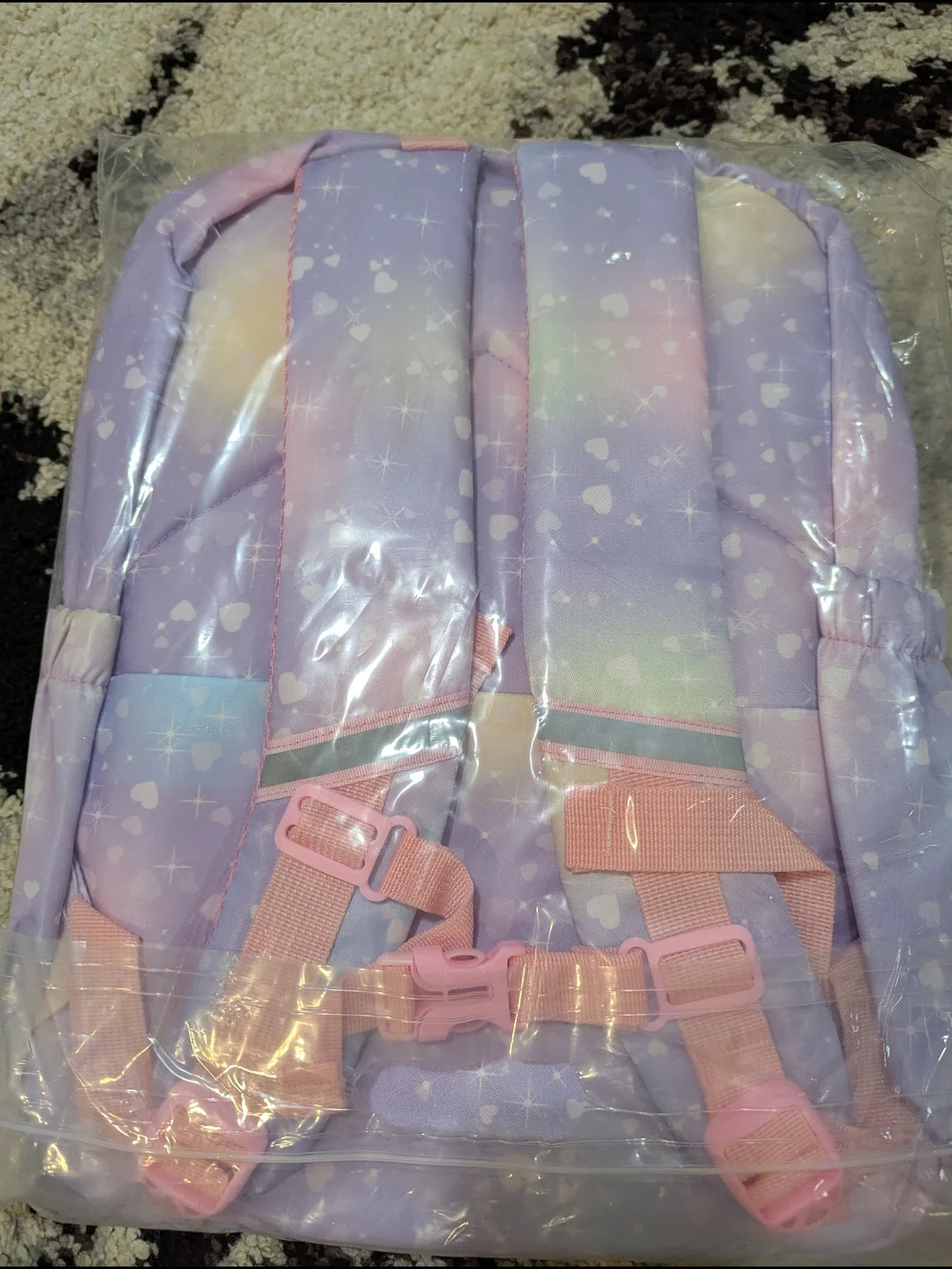 Pastel Purple & Pink Rainbow Kids Backpack